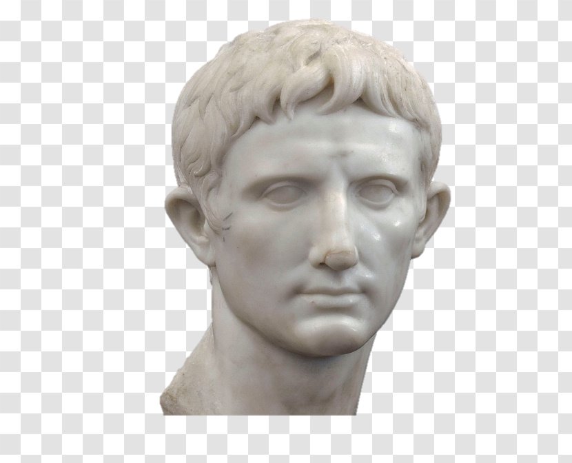 House Of Augustus Bust Roman Empire Museo Galileo - Stone Carving - Atico Illustration Transparent PNG