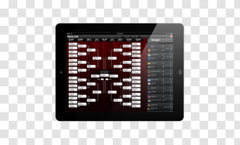 NCAA Men's Division I Basketball Tournament Bracket National Collegiate Athletic Association College - Display Device Transparent PNG