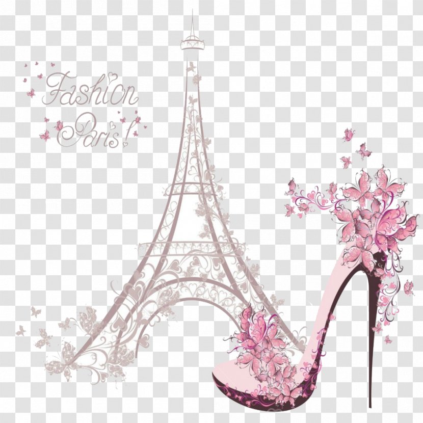 Eiffel Tower Fashion Illustration Drawing - Design Transparent PNG