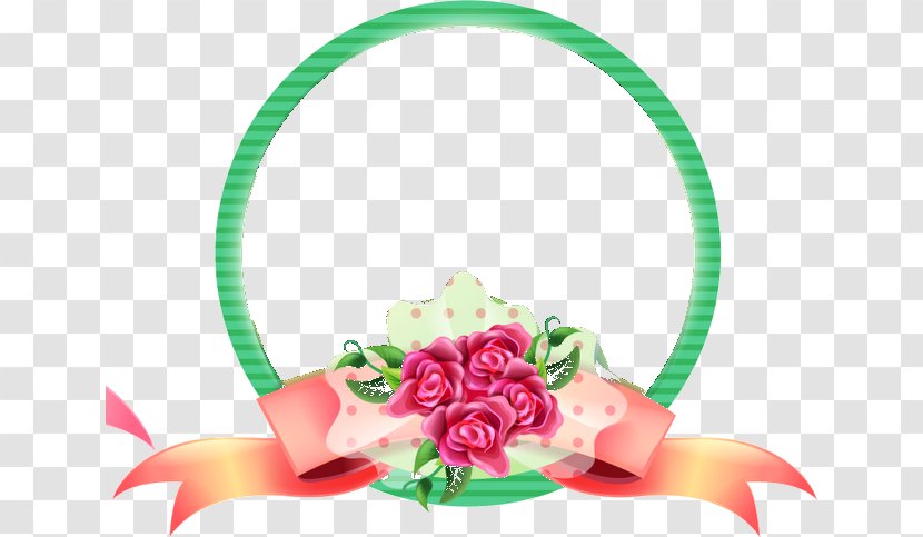 Picture Frames Photography Flower - Drawing - Molduras Circulares Transparent PNG