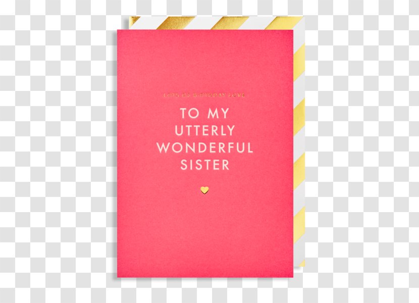 Paper Greeting & Note Cards Pink M Font - Quick Card Transparent PNG