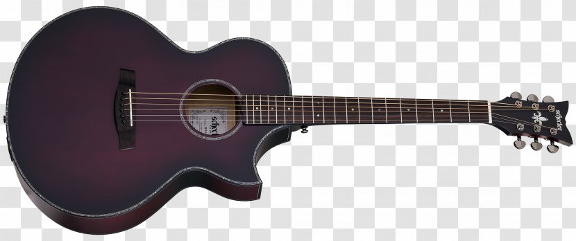 Schecter Guitar Research Acoustic Acoustic-electric - Silhouette Transparent PNG