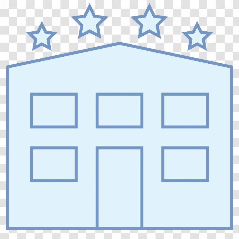 Credit Rating Drawing - Blue - Hotel Building Transparent PNG