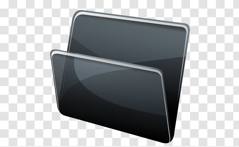 Directory ICO Dock Icon - Apple Image Format - Black Folder Transparent PNG