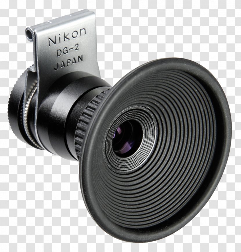 Camera Lens Nikon DG-2 Eyepiece Magnifier Magnifying Glass Optical Instrument D60 Transparent PNG