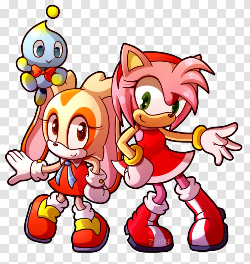 Amy Rose Cream The Rabbit Sonic Hedgehog Shadow - Tails - Rouge Transparent PNG