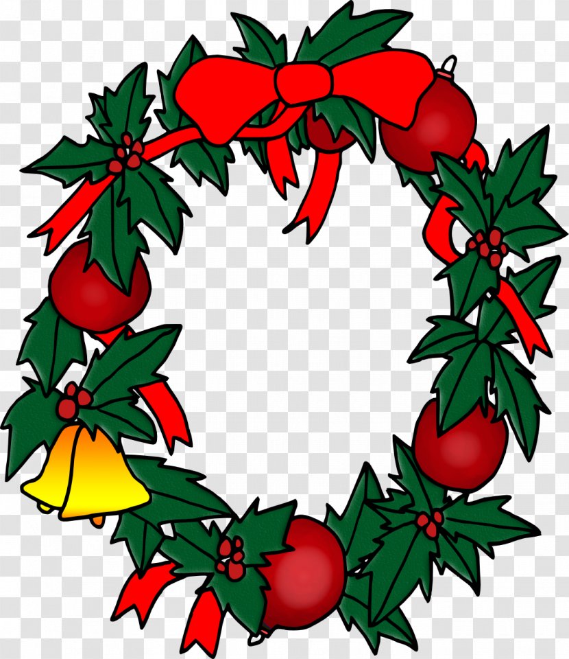 Wreath Christmas Day Clip Art Ornament Holiday - Branch - Grandcouronne Transparent PNG
