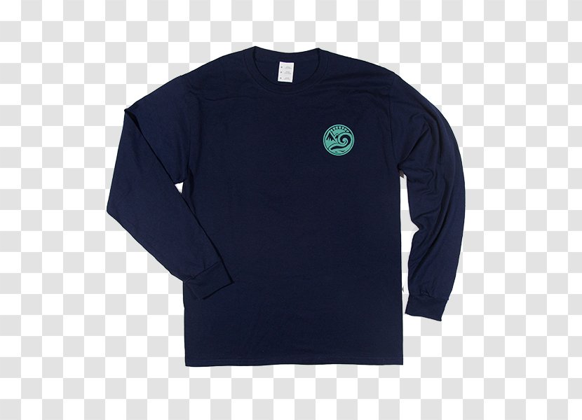 Long-sleeved T-shirt Shoulder Sweater - Blue - Happy Earth Transparent PNG