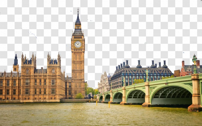 Palace Of Westminster Big Ben London Eye Tower Trafalgar Square - Location - Nine Transparent PNG