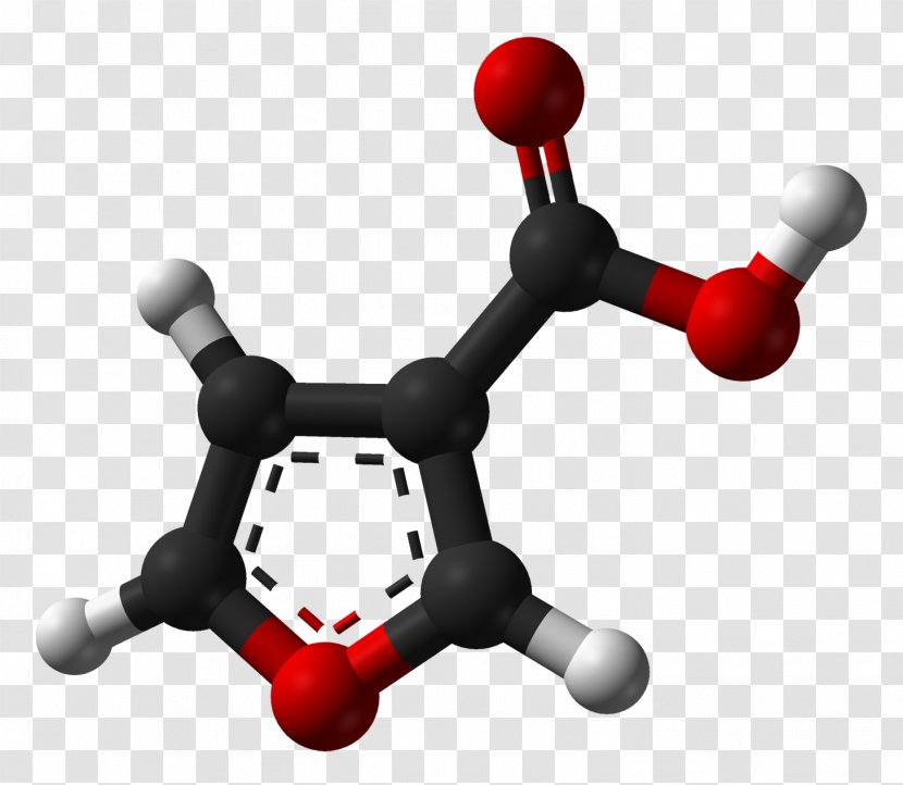 2-Methylfuran Molecule Aromaticity Hydroxymethylfurfural - Molecular Model - 2furoic Acid Transparent PNG