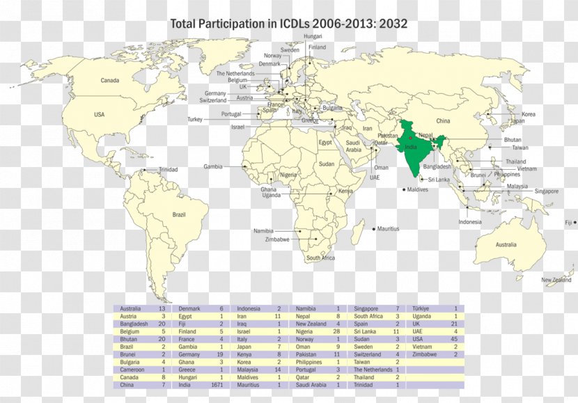 World Map Atlas Ecoregion Water Resources - Border Transparent PNG