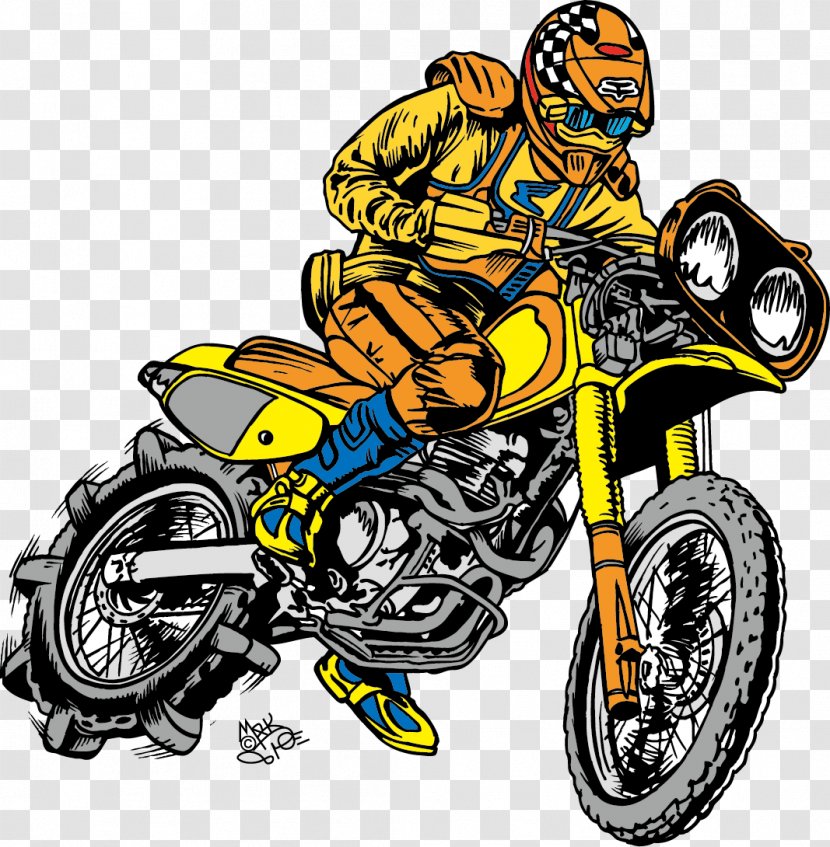 Motorcycle Racing Euclidean Vector - Automotive Design - Material Transparent PNG