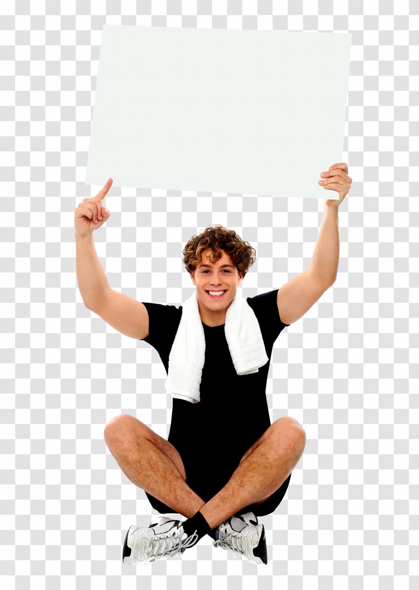 Stock Photography Royalty-free - Sitting - Man Holding Transparent PNG