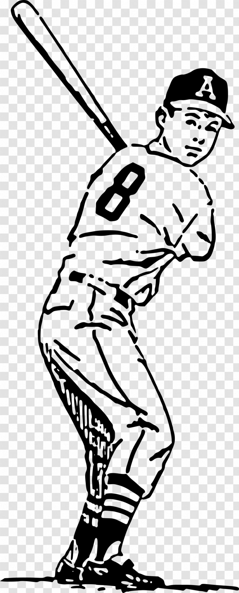 Baseball Player Batting Clip Art - Players Clipart Transparent PNG