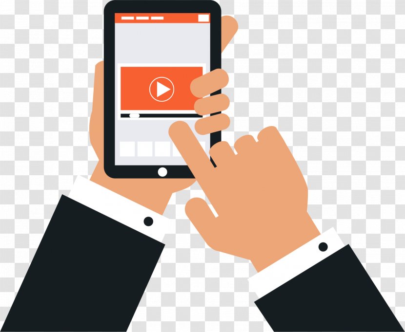 Streaming Media Handheld Devices Video Advertising - Dacast - Watch On Mobile Network Transparent PNG