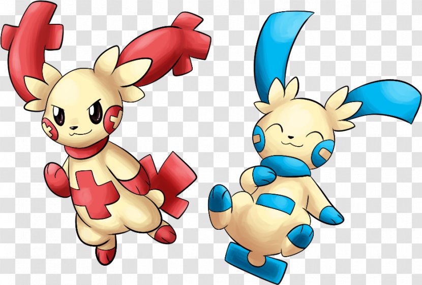Rabbit Minun Plusle Evolution Pokémon - Material Transparent PNG