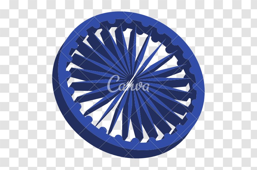 Indian Independence Day Graphic Design Art - Blue - Chakra Transparent PNG