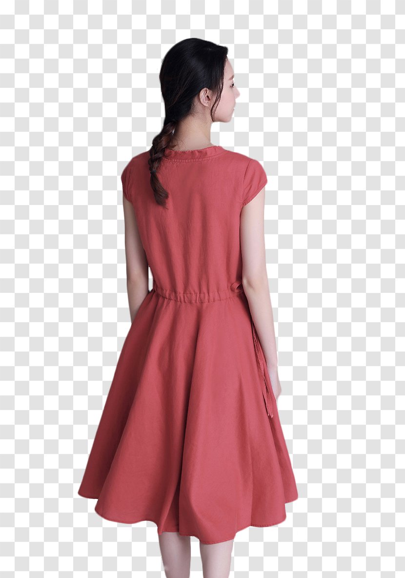 Designer Dress Casual - Waist - Cotton Transparent PNG