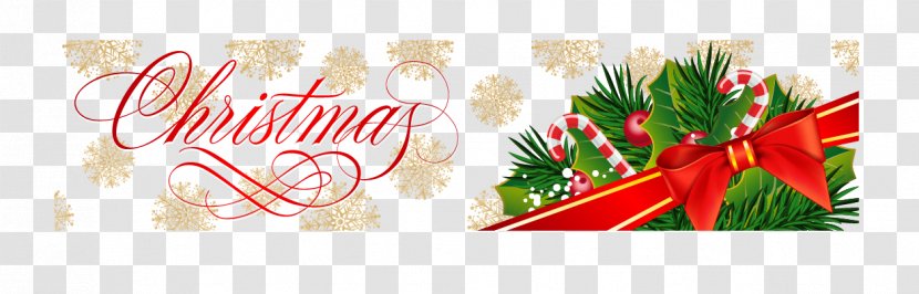 Snowflake Gold - Red - Golden Christmas Background Banner Transparent PNG