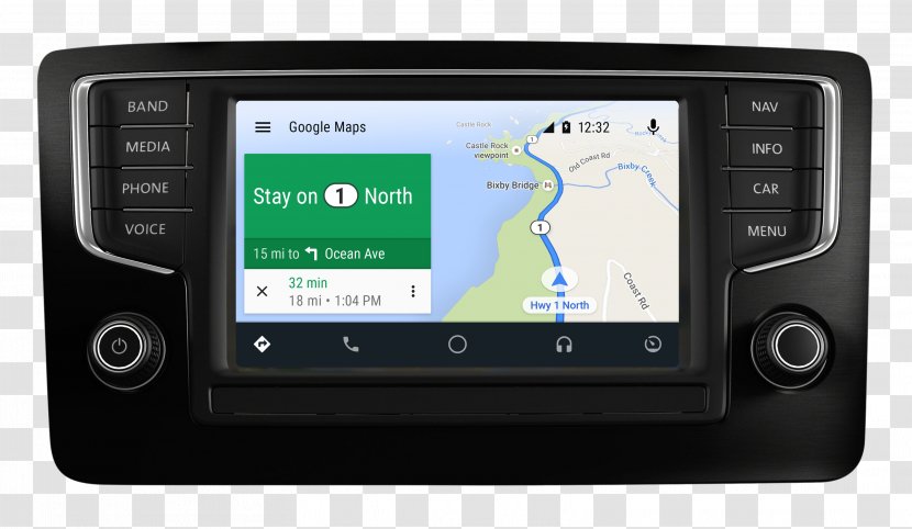 Car Android Auto Waze Google - Automotive Navigation System Transparent PNG