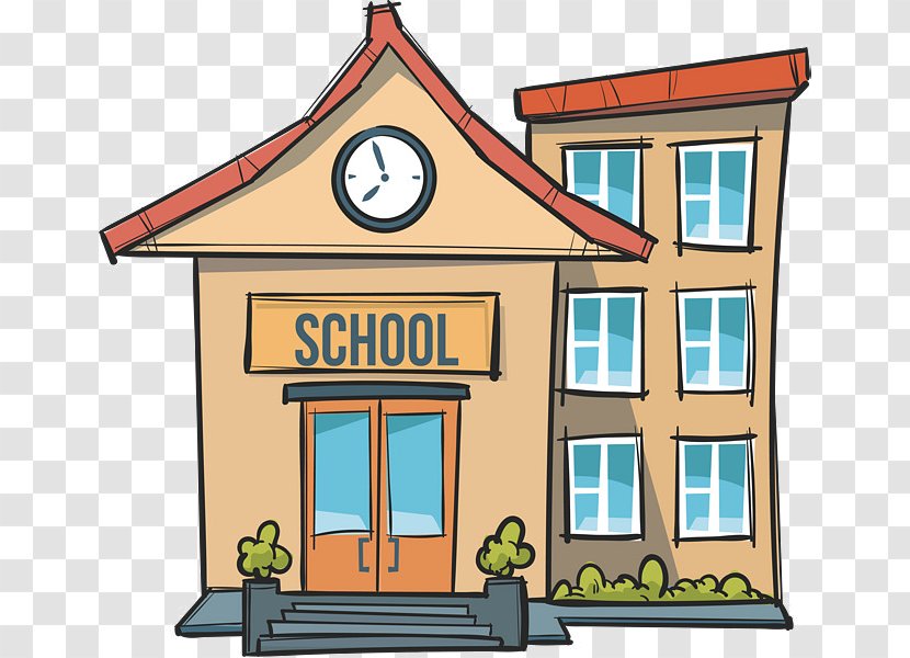 School Building Cartoon - Shed - Estate Cottage Transparent PNG