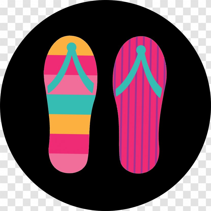 Flip-flops Pink M Shoe Font - Flip Flops Transparent PNG