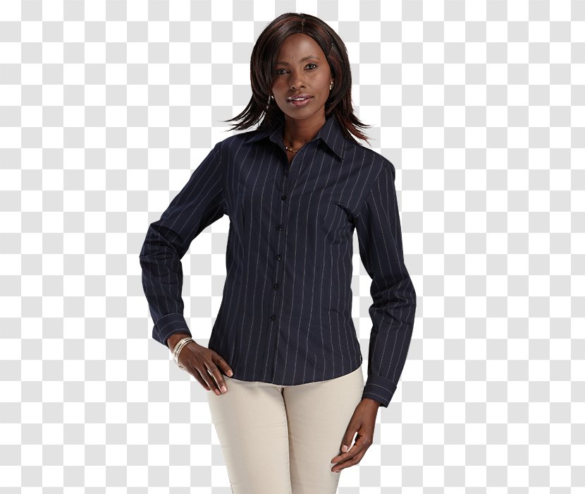 Blouse Dress Shirt Sleeve Button Neck - Clothing Transparent PNG