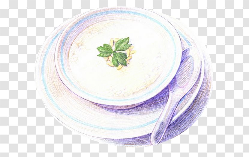 Congee Dish Chinese Cuisine Food Illustration - Photography - Hand-painted Spoon Child Transparent PNG