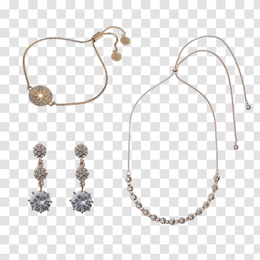 Earring Necklace Jewellery Gold Metal - Gemstone Transparent PNG