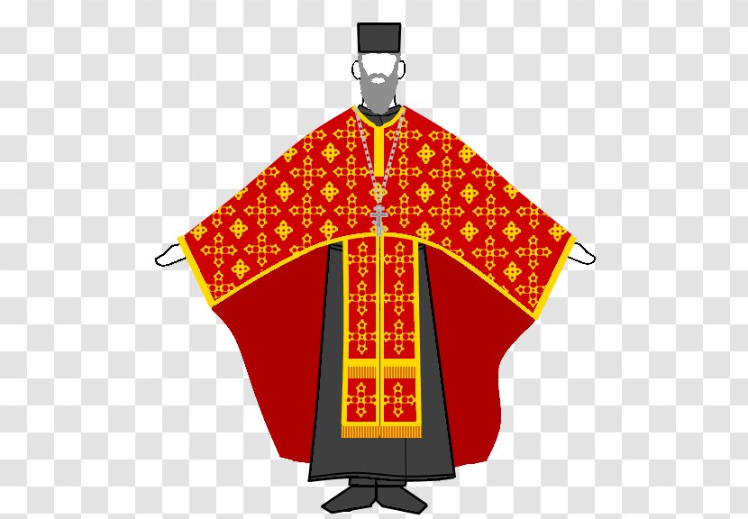 Vestment Eastern Orthodox Church Priest Liturgy Clergy - Orange - Robe Cliparts Transparent PNG