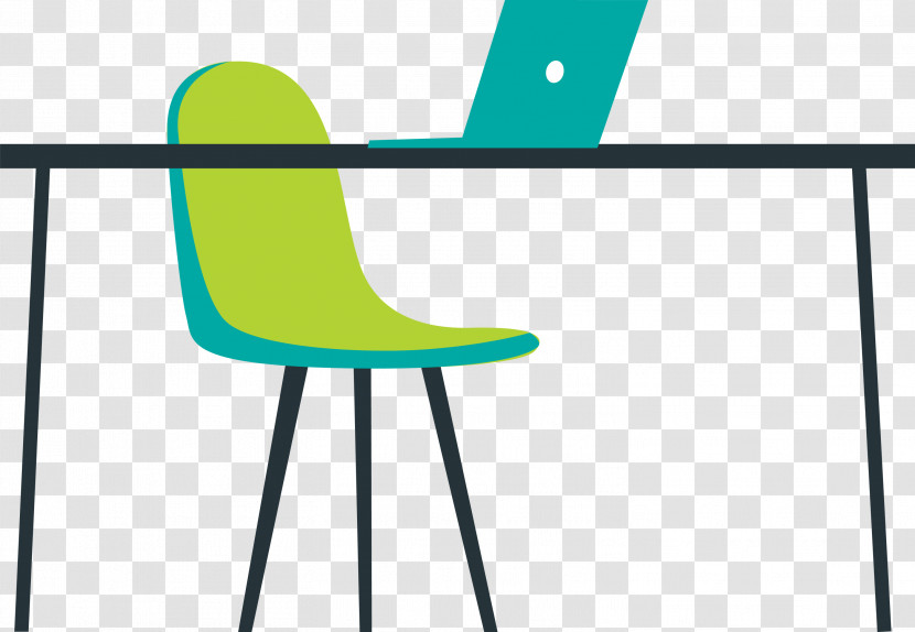 Angle Line Green Area Chair Transparent PNG