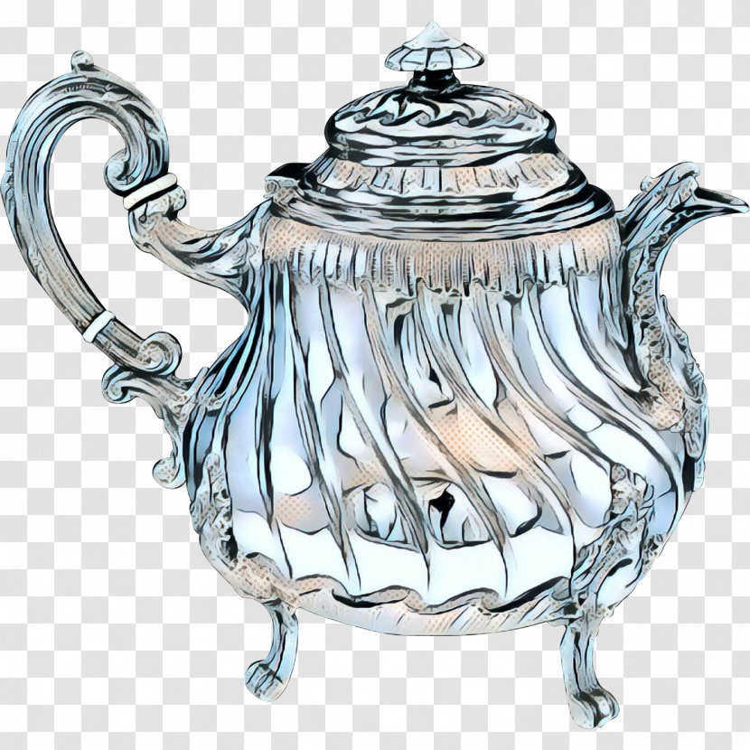 Teapot Kettle Tableware Serveware Silver - Household - Sugar Bowl Transparent PNG