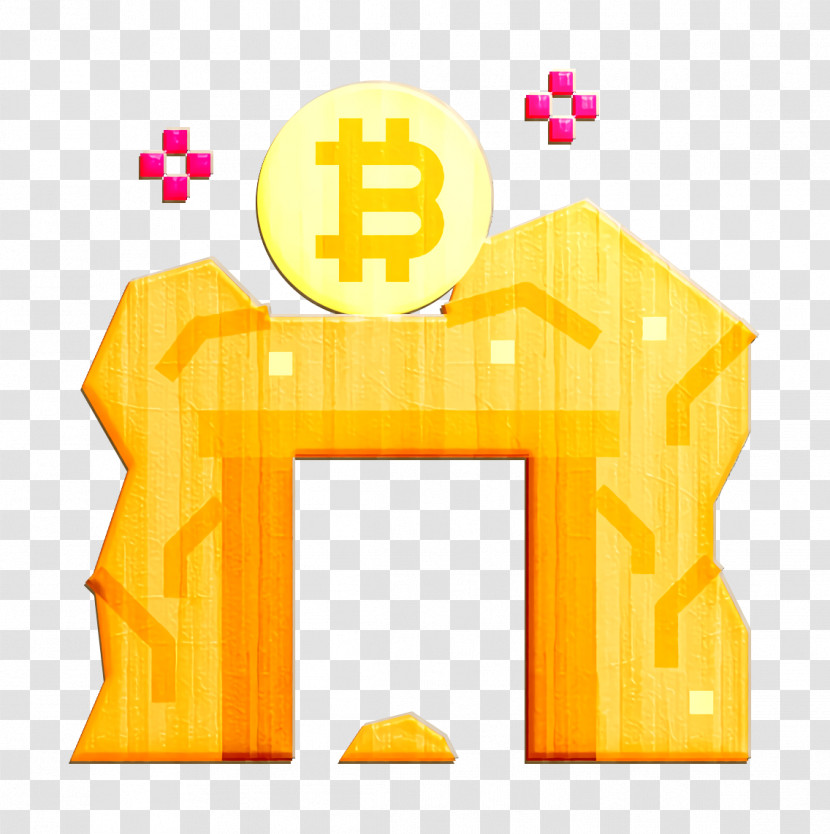 Bitcoin Icon Data Mining Icon Mine Icon Transparent PNG