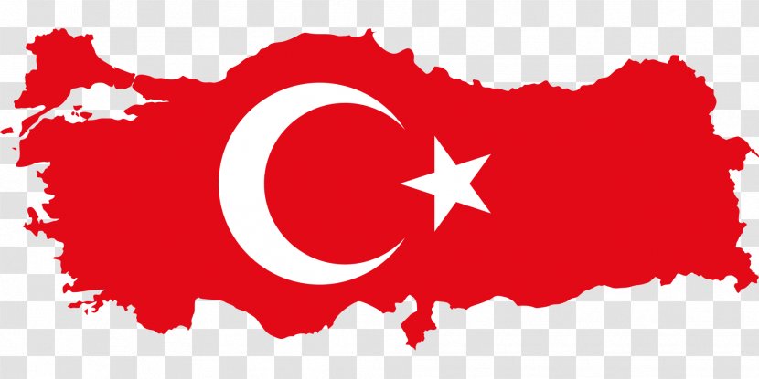 Flag Of Turkey Map National Transparent PNG