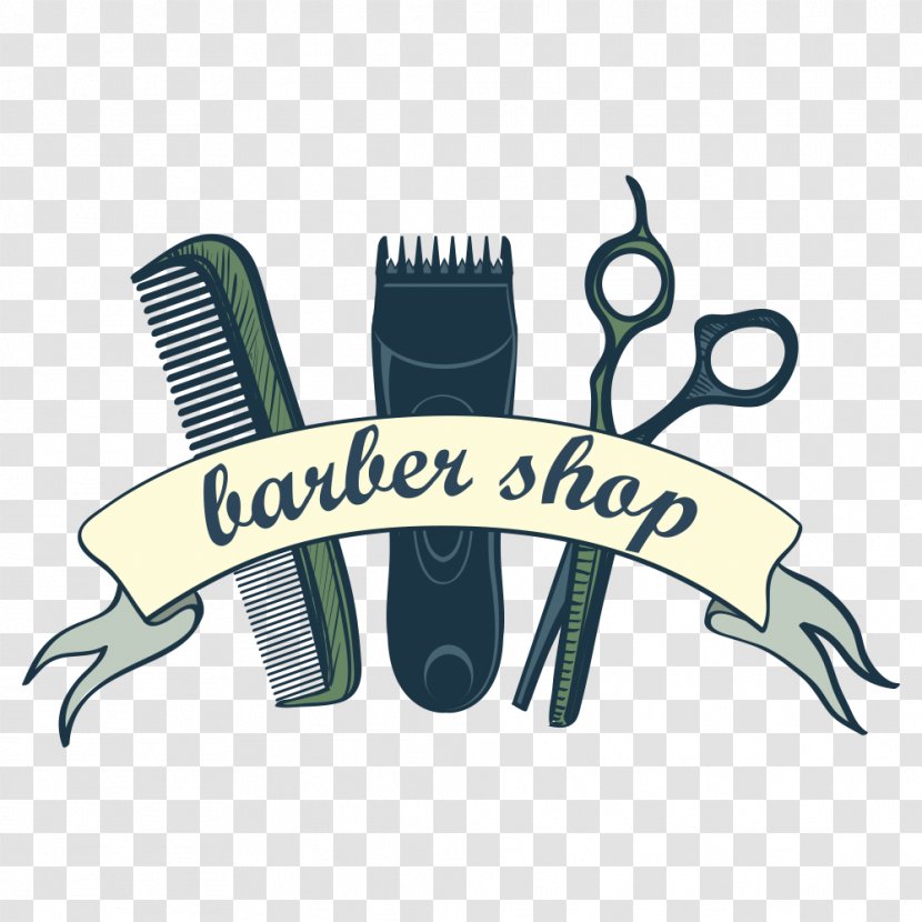 Comb Hair Clipper Barber Scissors Illustration - Beauty Parlour - Vector Transparent PNG