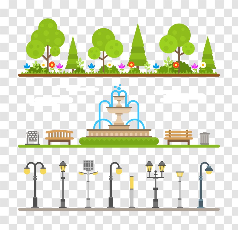 Urban Park Municipal Eng Salvador Arena Euclidean Vector Garden - Lamp Transparent PNG