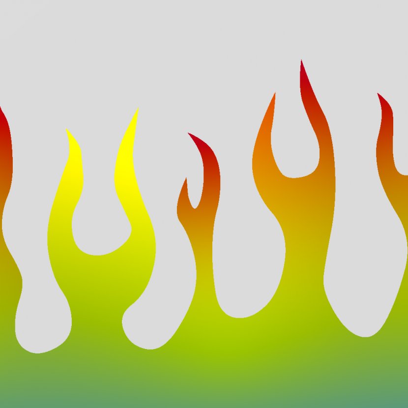 Flame Clip Art - Logo - Simple Flames Border Transparent Background Transparent PNG
