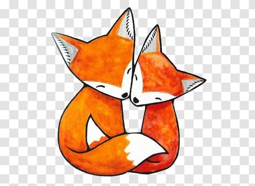 Red Fox Drawing - Canidae Transparent PNG