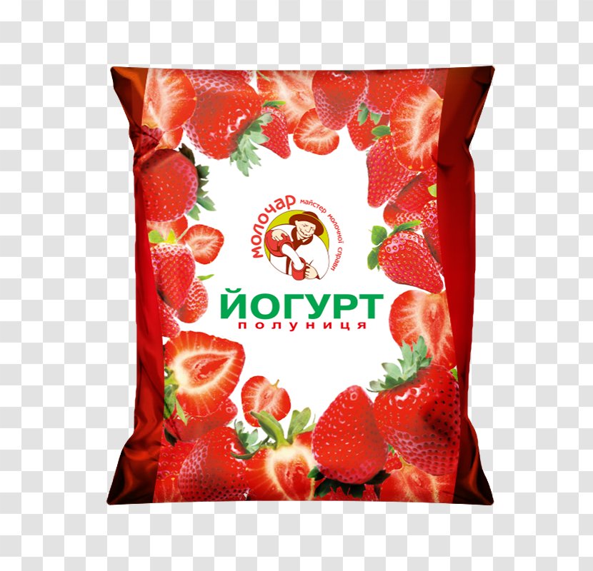 Strawberry Milk Yoghurt Dairy Products Food - Farming - Yogurt Transparent PNG