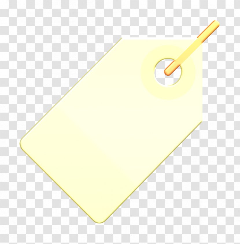 Tag Icon Price Business - Rectangle Yellow Transparent PNG