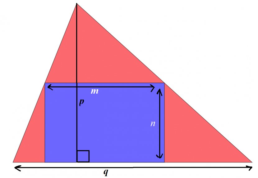 Triangle Rectangle Area Description Geometry - Portrait Transparent PNG