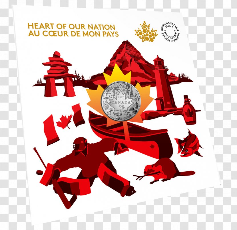 150th Anniversary Of Canada Silver Coin Transparent PNG