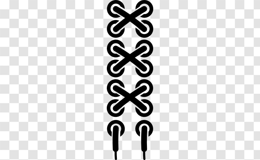 Black And White Symbol Text - Shoelaces Transparent PNG