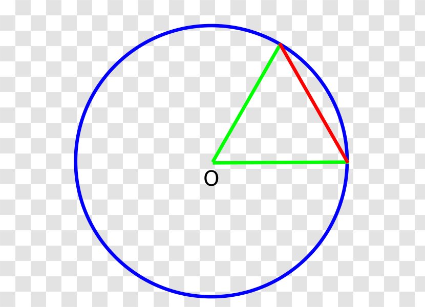 Circle Equilateral Triangle Chord Degree - Arc - Vector Transparent PNG