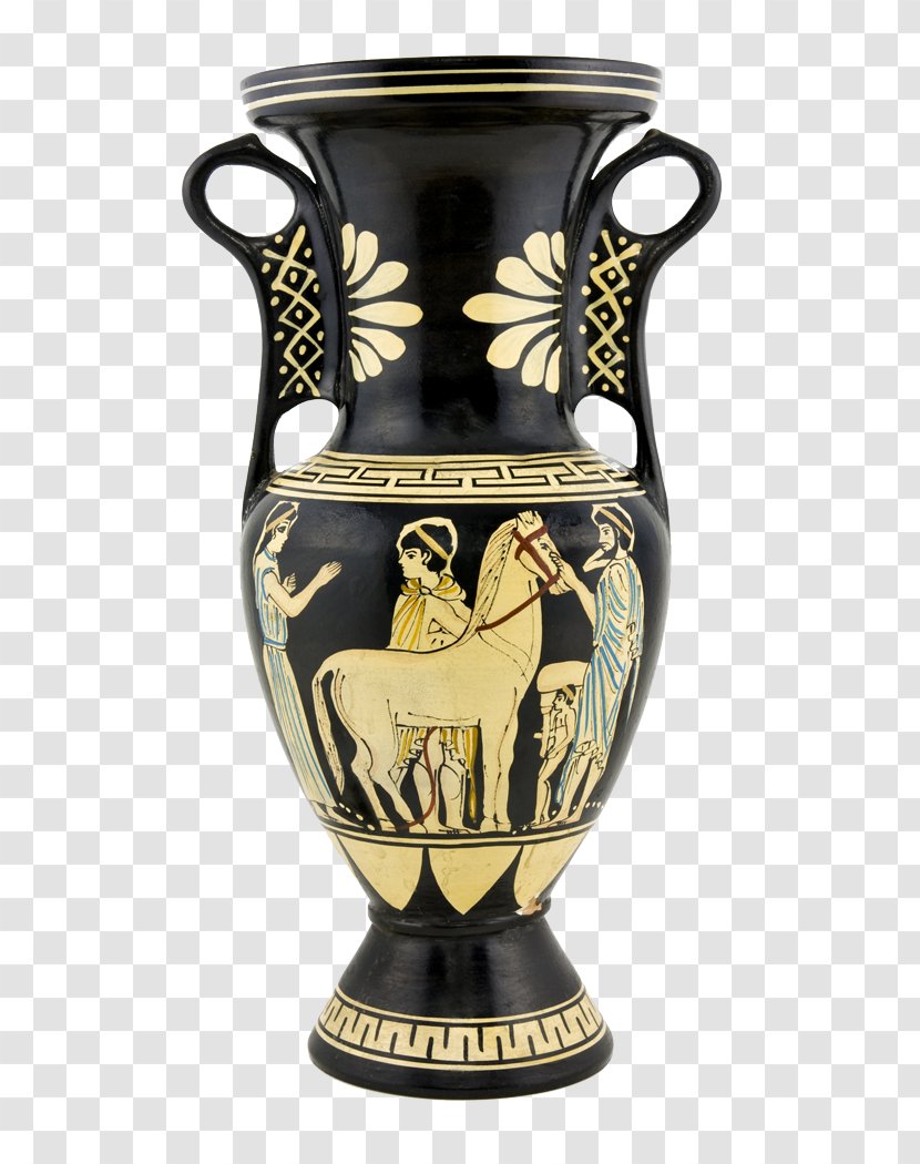 Amphora Pottery Of Ancient Greece Black-figure - Vase Transparent PNG