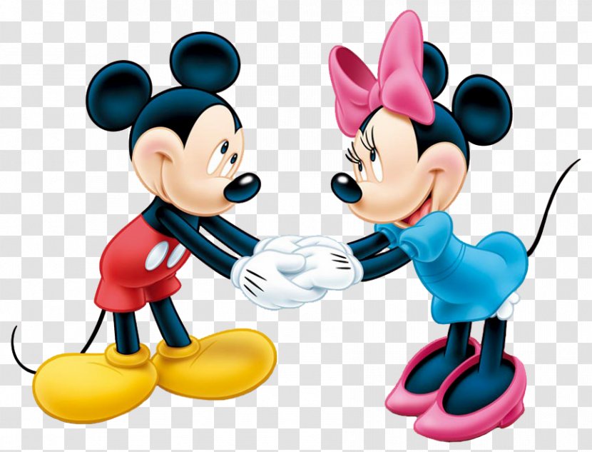 Mickey Mouse Minnie The Walt Disney Company Clip Art - Valentines Day - Holding Hands Pictures Transparent PNG