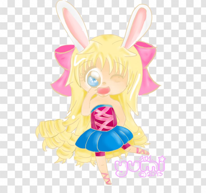 Easter Bunny Figurine Doll Animated Cartoon Transparent PNG