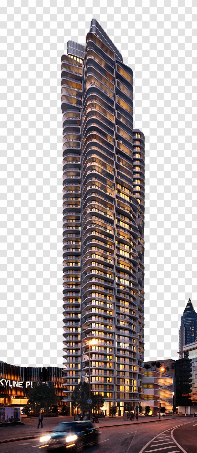 Grand Tower Frankfurt Architect Europaviertel Building - Mixed Use Transparent PNG