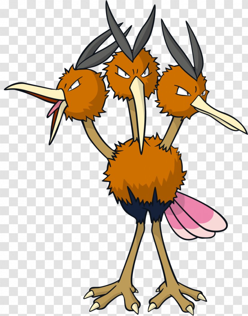 Pokémon FireRed And LeafGreen X Y Dodrio Doduo - Beak - Tail Transparent PNG