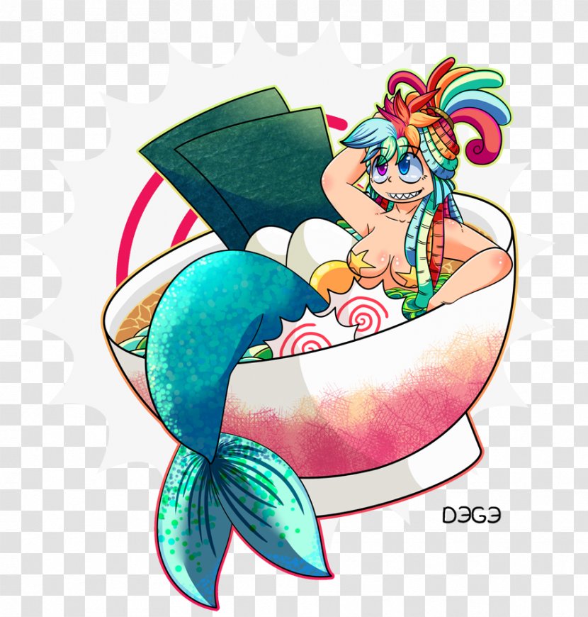 Illustration Mermaid Clip Art Organism - Fictional Character - Ge Powder Soup Transparent PNG